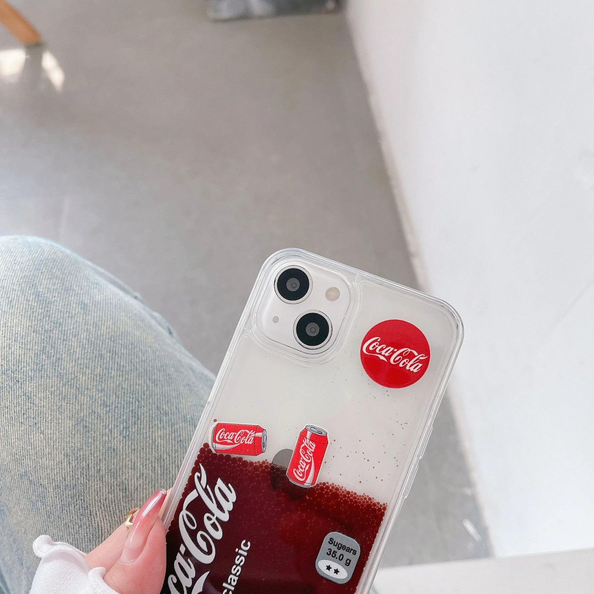 3D Quicksand Cola pattern phone case for iPhone - IDefend