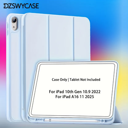 Case for iPad (A16) 27.94 cm 2025 with Pencil Holder, for iPad 10th Generation 27.69 cm 2022 Protective Cover with Soft Smooth Back, Tablet Protection, Sleek Design, Snug Fit, Smart Cover, Students And Professionals, Tablet C