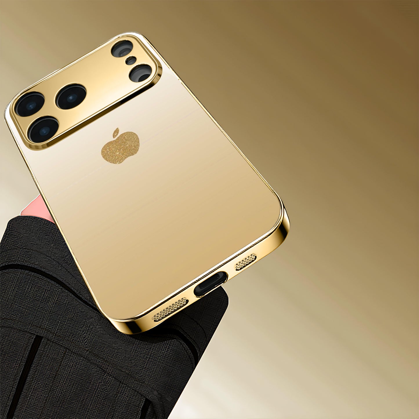 Pattern Golden Electroplated Phone for Iphone 17/17 Pro/17 Air/17 Pro Max/16/16 Pro/16 Plus/16 Pro Max/15/15 Pro/15 Pro Max/14/14 Pro/14 PLUS/14 Pro Max/13/13 Pro/13 Pro Max/13 Mini/12/11. Full-Coverage Tempered Frosted Prote