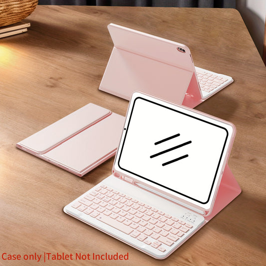 iPad Keyboard Case with Wireless, Compatible with iPad 10th/7/8/9th Gen, iPad Air 4/5/6, iPad Pro 9.7/10.2/10.5/11-inch (2018-2025 Models), iPad Air 11-inch (M3) 2025, iPad 11th A16 2025 - Slim Lightweight Case with Detachabl