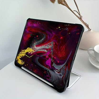 Smart Tablet Protective Case Suitable for iPad 9.7-inch 2017 2018 Air 1 2 3 4 5, 10.2 10.5-inch iPad 5 6 7 8 9th Gen, 10.9-inch iPad Pro 11.0-inch 2020 2021-inch Fundas Magnetic PU Faux Leather Stand Sleep Wake Cover with Col