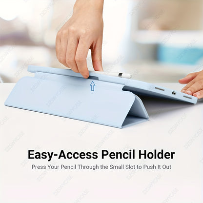 Case for iPad (A16) 27.94 cm 2025 with Pencil Holder, for iPad 10th Generation 27.69 cm 2022 Protective Cover with Soft Smooth Back, Tablet Protection, Sleek Design, Snug Fit, Smart Cover, Students And Professionals, Tablet C