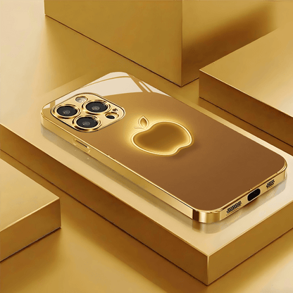 Luxury Apple-Patterned Electroplated Phone for Iphone 17/17Air/17Pro/17Promax, 16/16Plus/16Pro/16Promax, 15/15Plus/15Pro/15Promax, 14/14Plus/14Pro/14Promax, 13/13Pro/13Promax, 12/12Pro/12Promax, 11/11Pro/11Promax, X/XS, XR