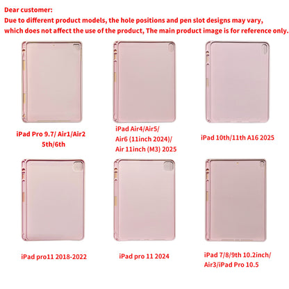 iPad Keyboard Case with Wireless, Compatible with iPad 10th/7/8/9th Gen, iPad Air 4/5/6, iPad Pro 9.7/10.2/10.5/11-inch (2018-2025 Models), iPad Air 11-inch (M3) 2025, iPad 11th A16 2025 - Slim Lightweight Case with Detachabl