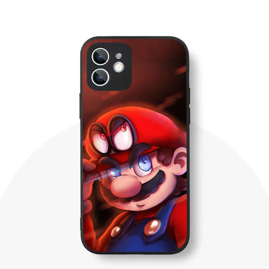 YS-8 Cartoon Marios Silicone Case For iPhone - IDefend