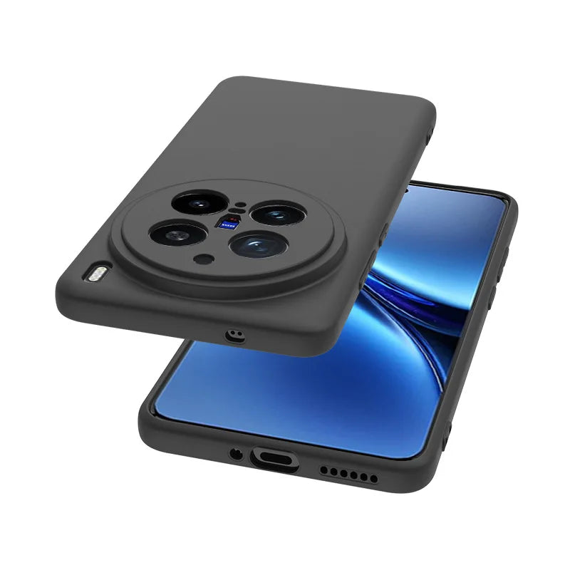 Black Matte Soft TPU Camera Protection Case Cover for VIVO