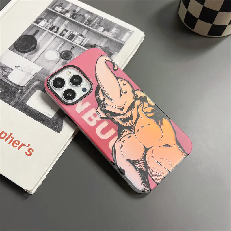 Dragon Ball Goku Vegeta Majin Buu Laser Phone Case for iPhone - IDefend