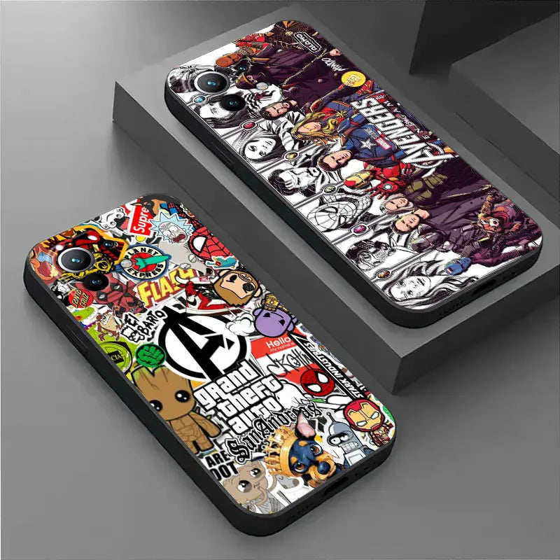 Avengers Endgame Heroes Marvel Phone Case For Xiaomi 14T 13T 12T 11T 10 14 Pro 12 Mi 11 Lite Poco X3 X4 X5 X6 M5 F5 F6 Pro Cover