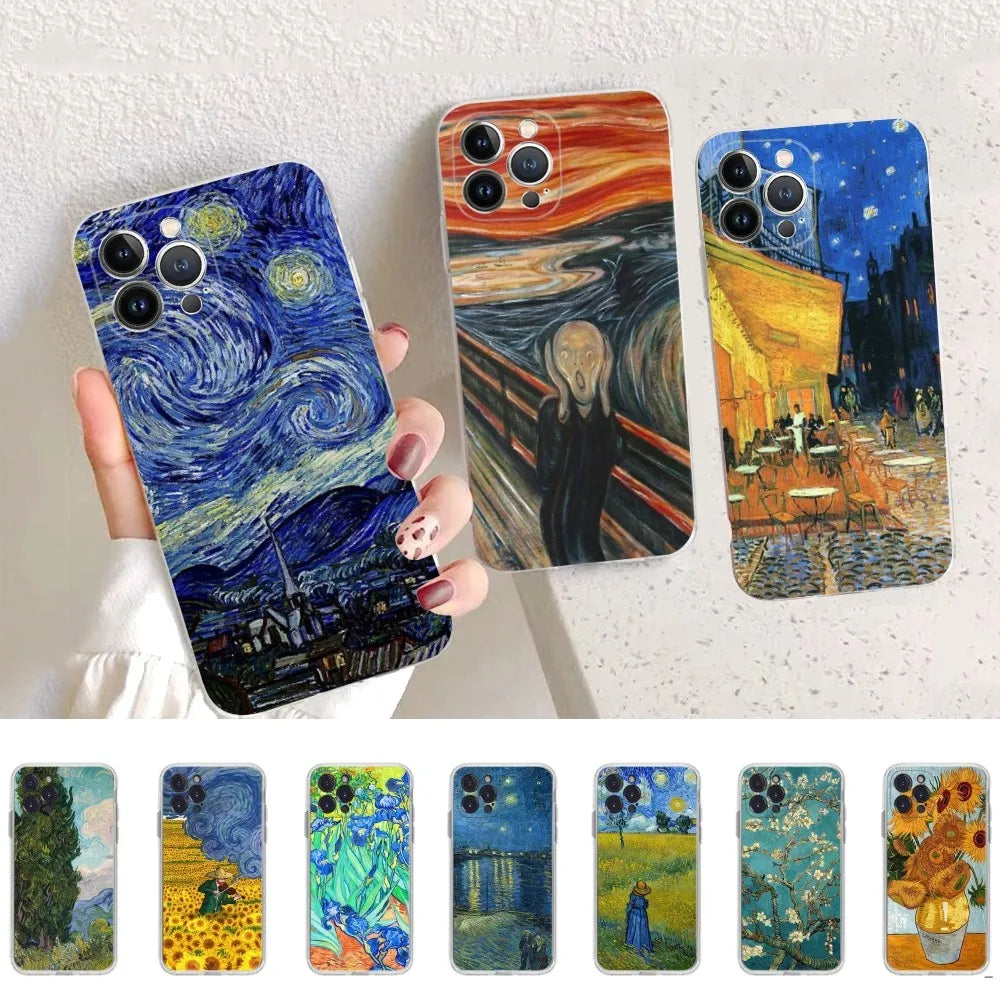 Van Gogh Starry Sky Art Phone Case For iPhone - IDefend