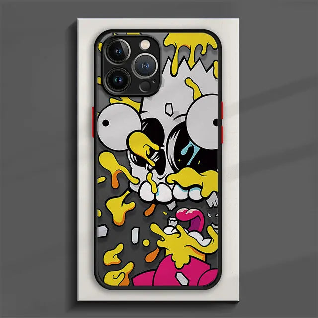 Matte Phone Case for iPhone The Simpsons Family