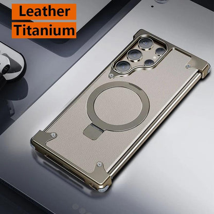 Metal Corner Pad No Border Phone Case For Samsung - IDefend