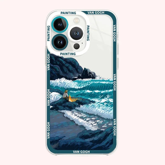 Creative oil painting Phone case For iphone 1 - IDefend