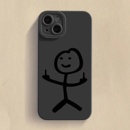 Cartoon Man Matchman Phone Case For iPhone 2 - IDefend