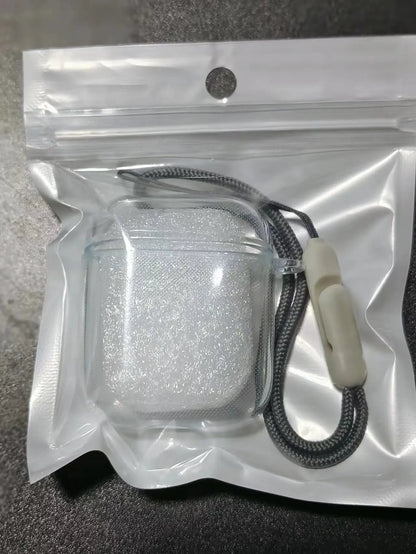 Clear Case Compatible with AirPods Pro 4 3 2 1, Soft TPU Protective Cover [Anti-Yellowing] [Shockproof] with Lanyard
