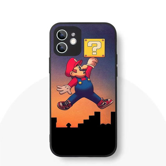 Cartoon Marios Silicone Case For iPhone 3 - IDefend