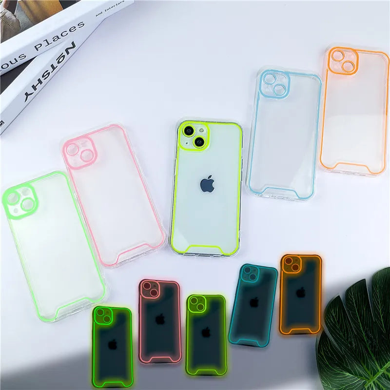 Lovebay Night Light Luminous Silicone Soft Phone Case for iPhone