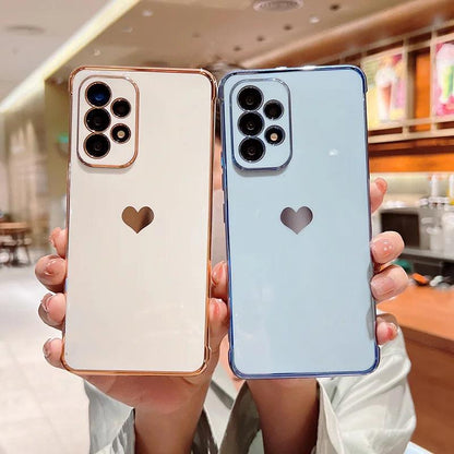 Love Heart Side Pattern Phone Case For Samsung Galaxy - IDefend