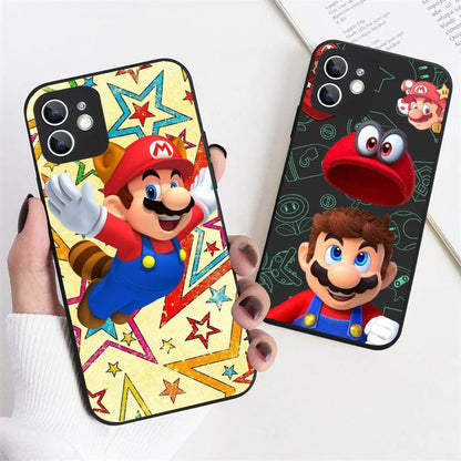 YS-8 Cartoon Marios Silicone Case For iPhone - IDefend
