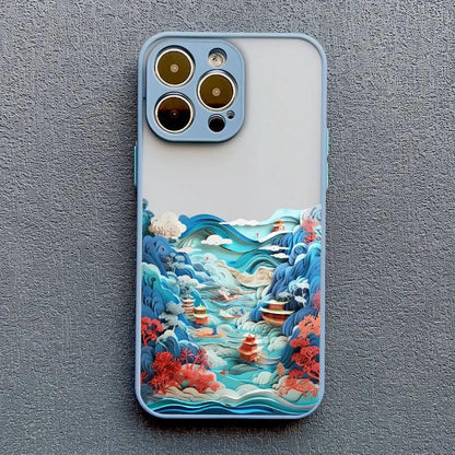 Fashion Magnificent Mountains And Rivers Scenery Phone Case For iPhone - IDefend