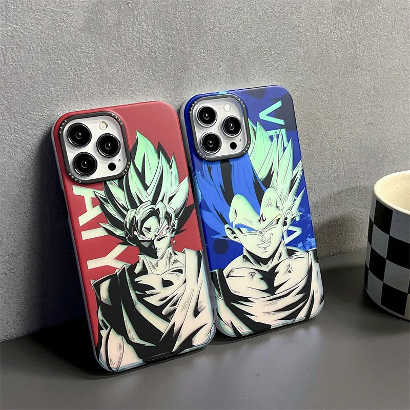 Dragon Ball Goku Vegeta Majin Buu Laser Phone Case for iPhone - IDefend