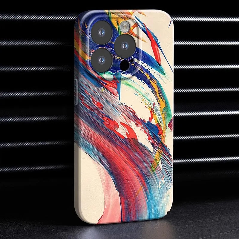 Simple Ink Painting Phone Case For iPhone - IDefend