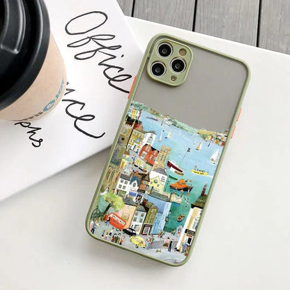 Colourful Painted House Scenery Phone Case For iPhone 1 - IDefend