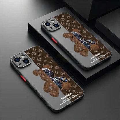 Luxury Robots Bears Armor Matte Phone Case for IPhone 1 - IDefend