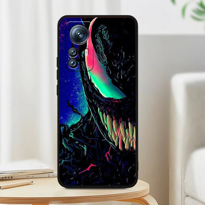 Marvel Venom For Xiaomi Mi 14 13T 13 12T 12 11T 11i 11 A3 10T 10 9 Pro Lite Ultra 5G Black Soft Phone Case