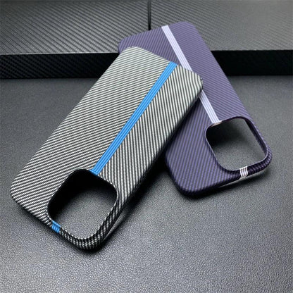 Double Color carbon fibre silicone phone case for iphone - IDefend