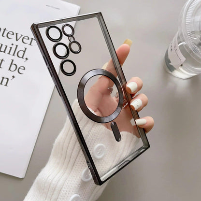 Luxury Transparent Plating For Magsafe Case For Samsung Galaxy - IDefend