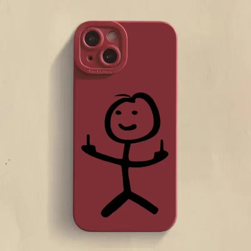 Cartoon Man Matchman Phone Case For iPhone 0.2 - IDefend