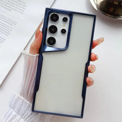 Electroplated Frosting Transparent S24 Plus Phone Case for Samsung Galaxy - IDefend