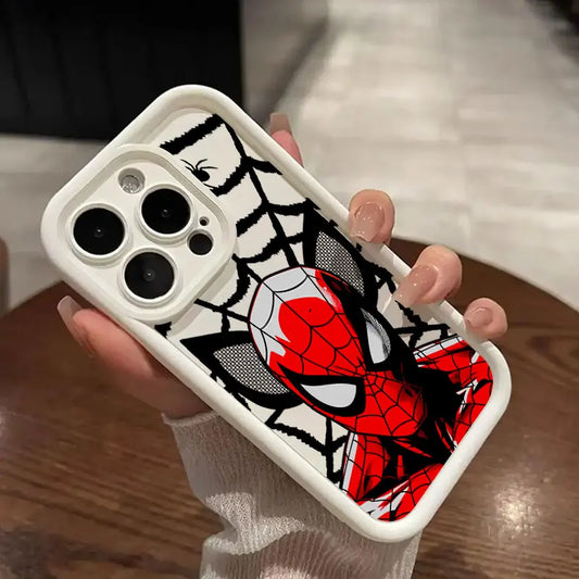 Spider-Man Miles Morales Marvel Phone Case for iPhone 16 Cases iPhone 15 14 13 12 Mini 11 Pro Max 16 Plus 15Pro Shockproof Cover