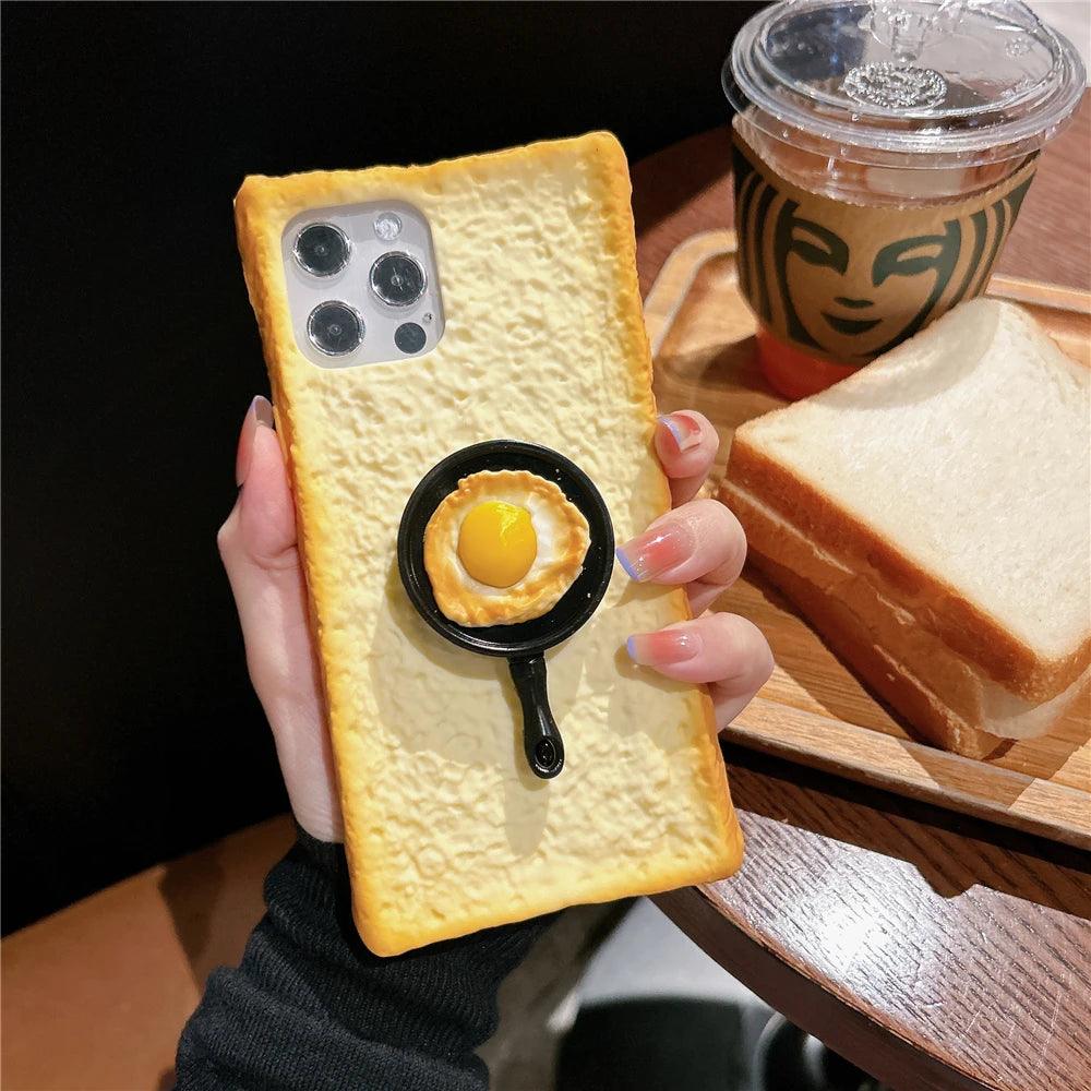 Delicious 3D Toast Bread Phone Case for iPhone - IDefend
