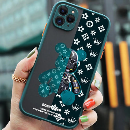 Luxury Robots Bears Armor Matte Phone Case for IPhone 1 - IDefend