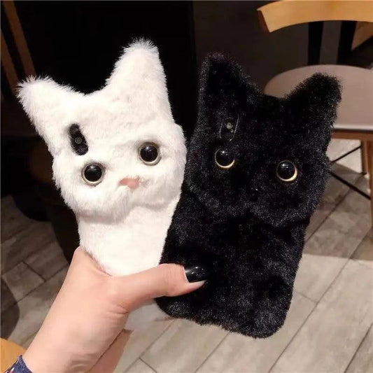 Winter Warm Plush Phone Case For iPhone - IDefend