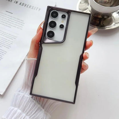Electroplated Frosting Transparent S24 Plus Phone Case for Samsung Galaxy - IDefend