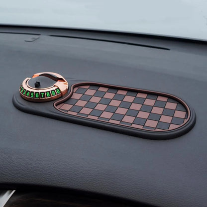 Car Anti-slip Mat Phone Holder 360-degree Rotation Car Dashboard Mat with Phone Holder for Anti-slip Wear Resistant for Safe