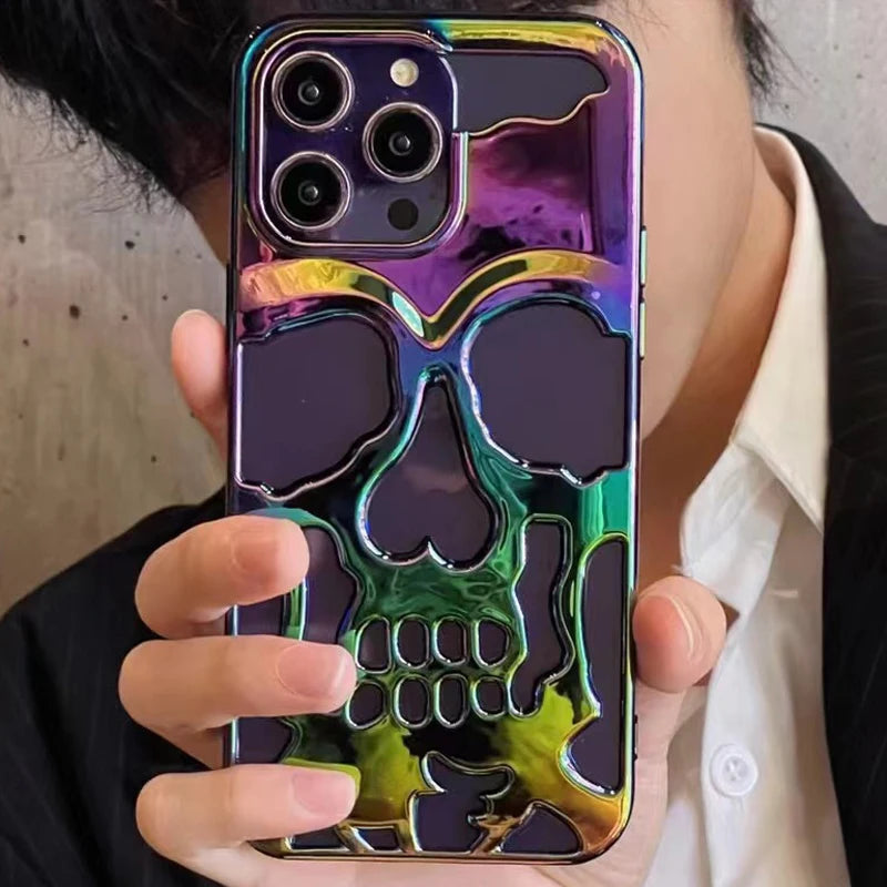 Luxury skeleton Skull Case for iPhone