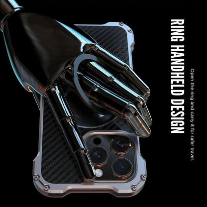 Heavy Duty Metal Stand Phone Case For Iphone - IDefend