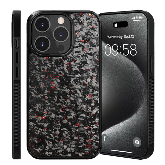 Luxury Gloss Real Carbon Fiber Armor Shockproof Cover for iPhone - IDefend