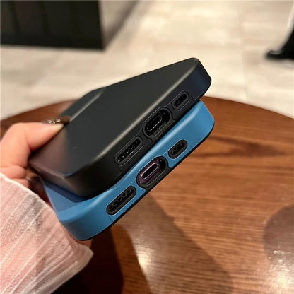 Contrast Color Large Window Case For iPhone - IDefend