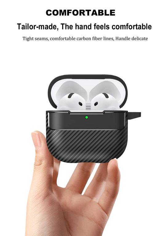 Carbon fiber earphone case for apple airpods 4th gen - IDefend