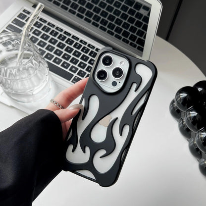 New 3D Flame pattern Phone Case for iPhone - IDefend