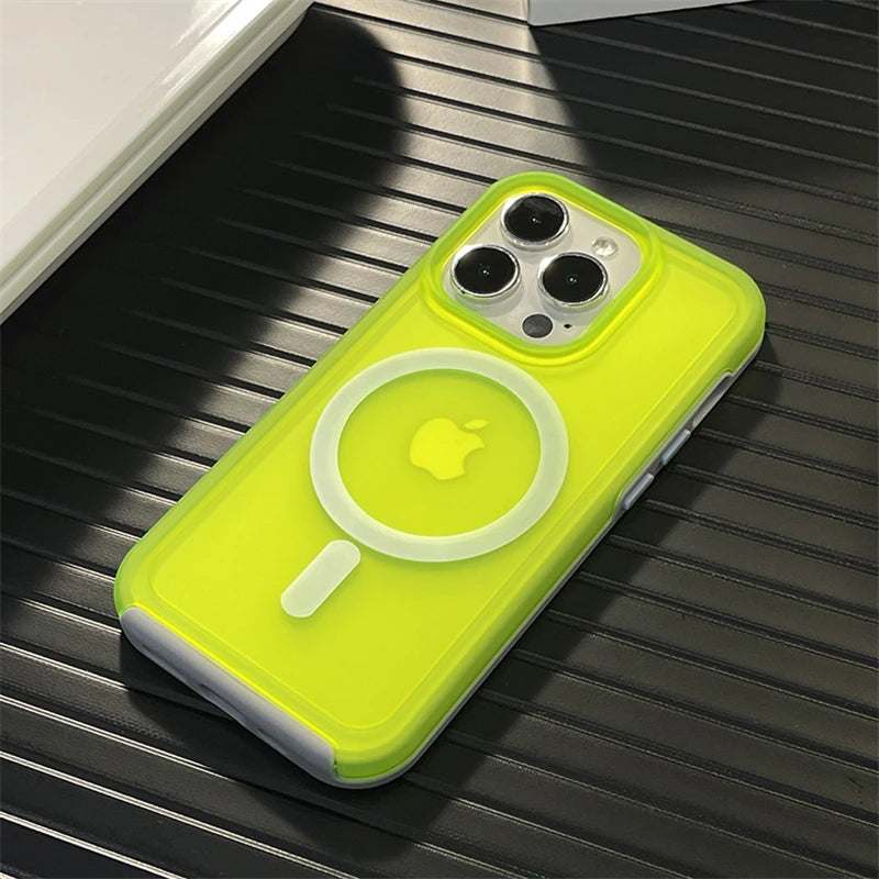 Fluorescence Color Matte For Magsafe Case For iPhone