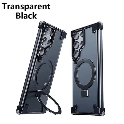 Metal Corner Pad No Border Phone Case For Samsung - IDefend