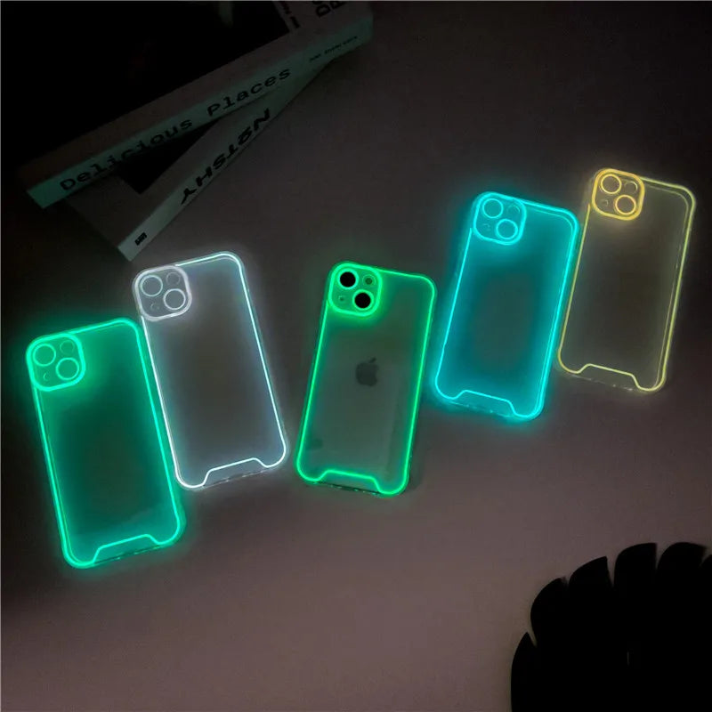 Lovebay Night Light Luminous Silicone Soft Phone Case for iPhone