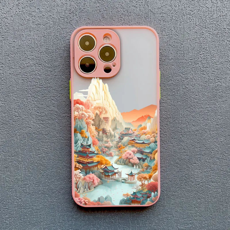 Mountains And Rivers Scenery Phone Case For iPhone