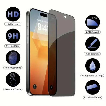 5Pcs Full Cover Privacy Screen Protector For iPhone - IDefend