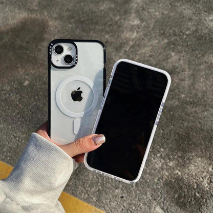 Magnetic Magsafing clear anti-fall case for iphone - IDefend